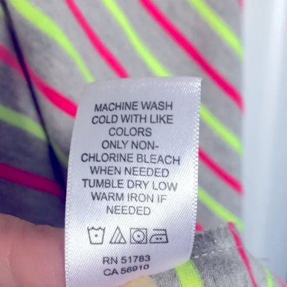 [Maurices] Neon Pink/Yellow Striped Racerback Mini Dress - Women's Size Medium - Picture 7 of 12